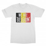 Mannen Tee shirt We Are Belgium Flag